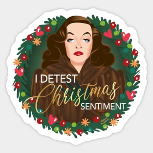 I detest Christmas Sticker